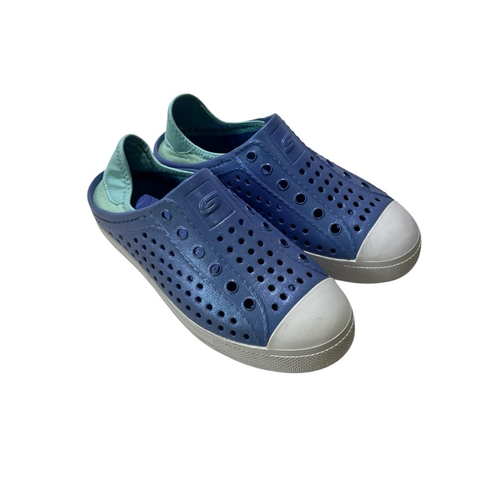 Skechers Foamies Blue Water‎ Shoes Slip On kids size 3 Aqua Beach Casual